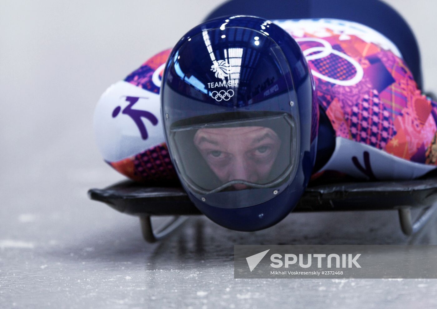 2014 Winter Olympics. Skeleton. Men. Day One