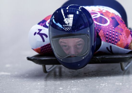 2014 Winter Olympics. Skeleton. Men. Day One