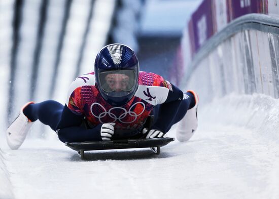 2014 Winter Olympics. Skeleton. Men. Day One