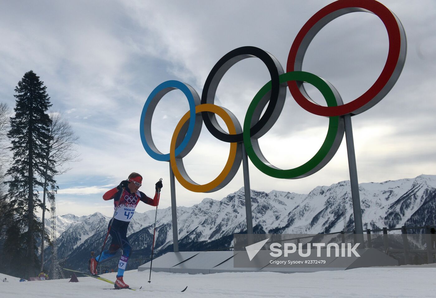 2014 Winter Olympics. Cross-country skiing. Men. Individual race
