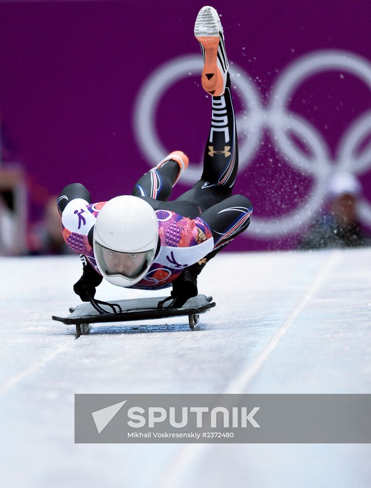 2014 Winter Olympics. Skeleton. Men. Day One