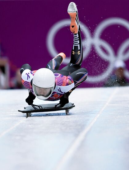 2014 Winter Olympics. Skeleton. Men. Day One