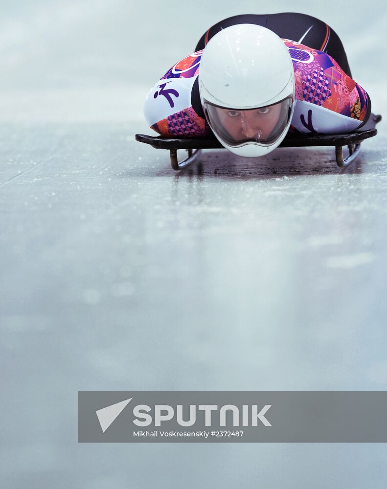 2014 Winter Olympics. Skeleton. Men. Day One