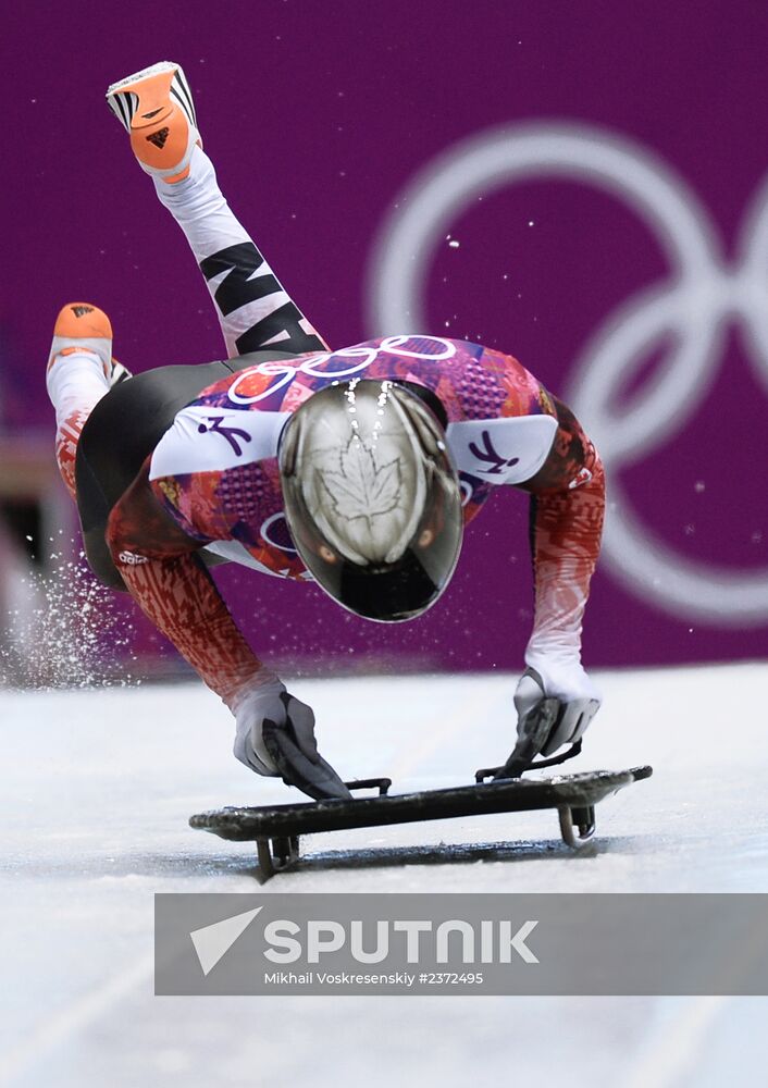 2014 Winter Olympics. Skeleton. Men. Day One