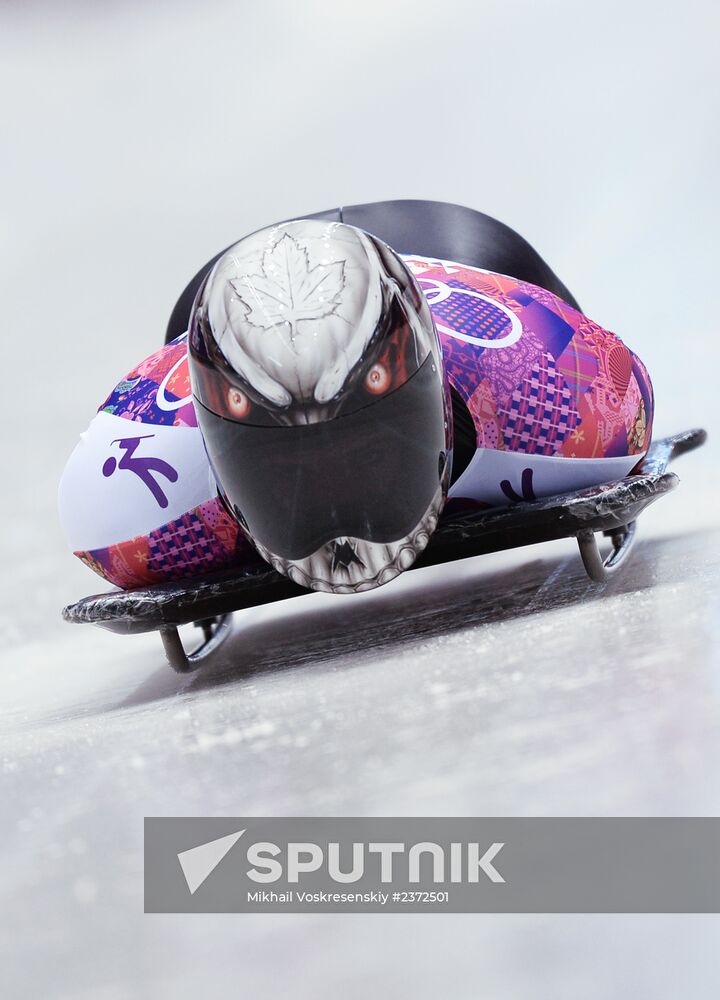 2014 Winter Olympics. Skeleton. Men. Day One