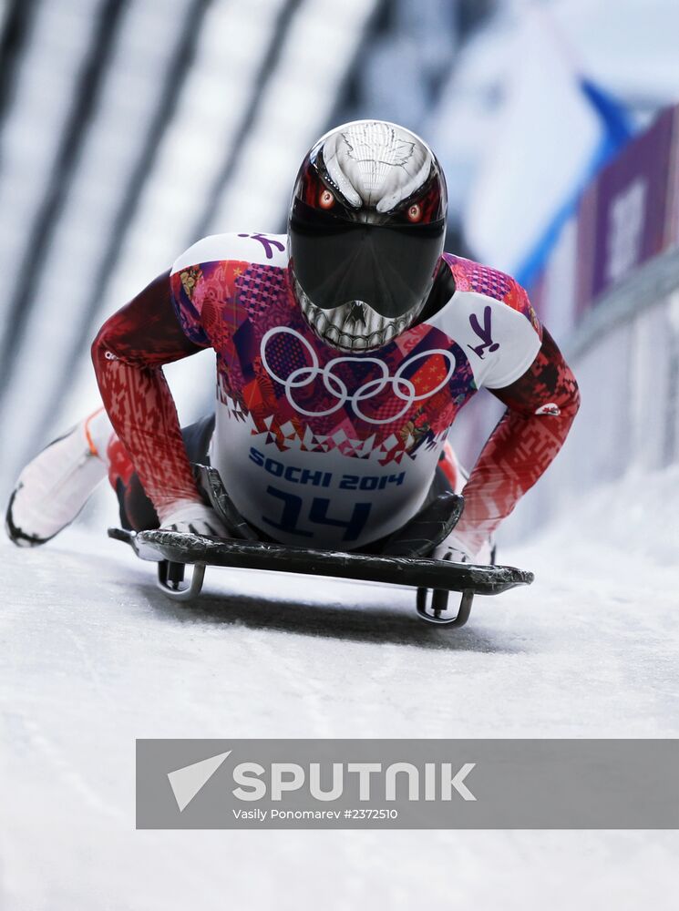 2014 Winter Olympics. Skeleton. Men. Day One
