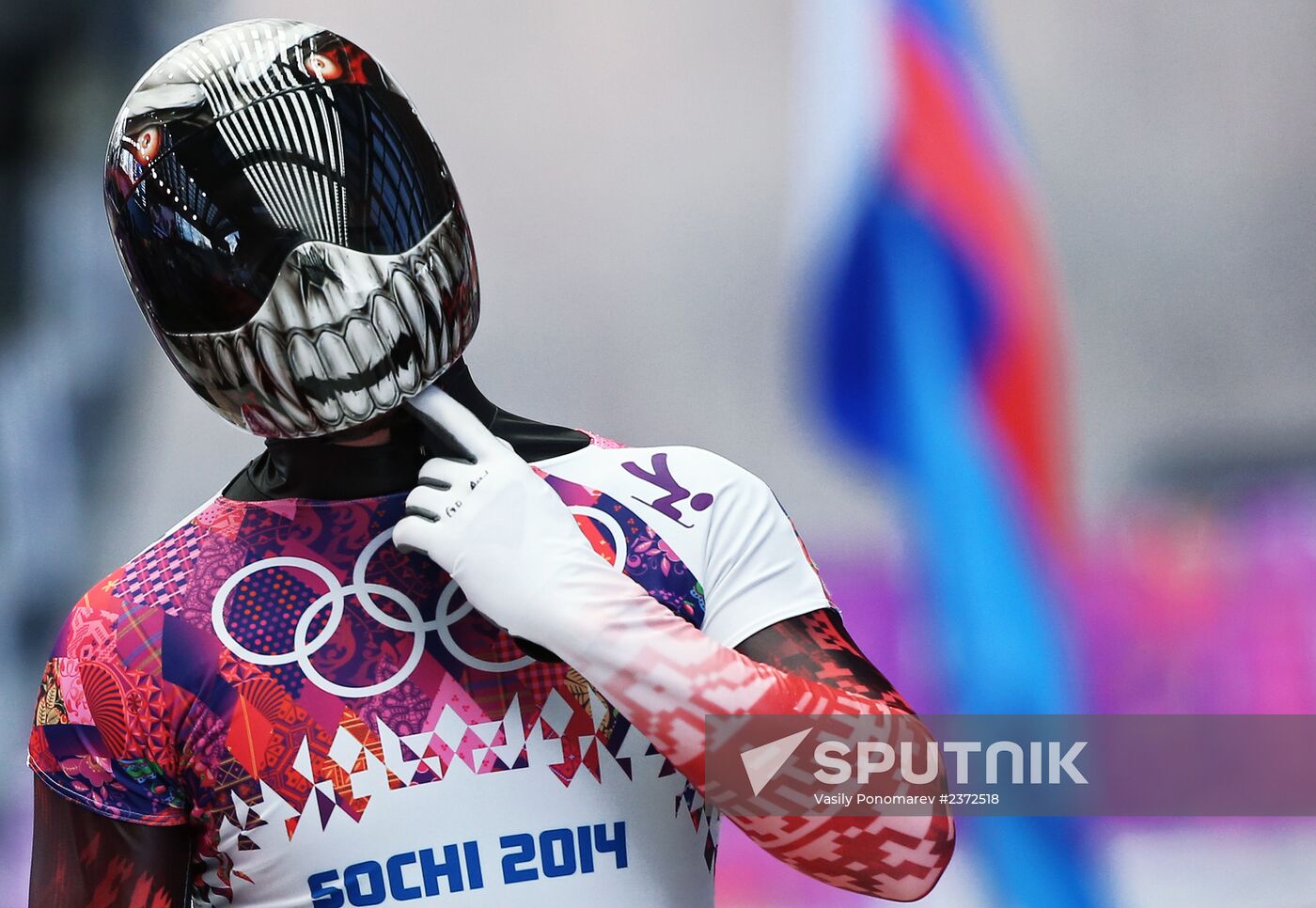 2014 Winter Olympics. Skeleton. Men. Day One