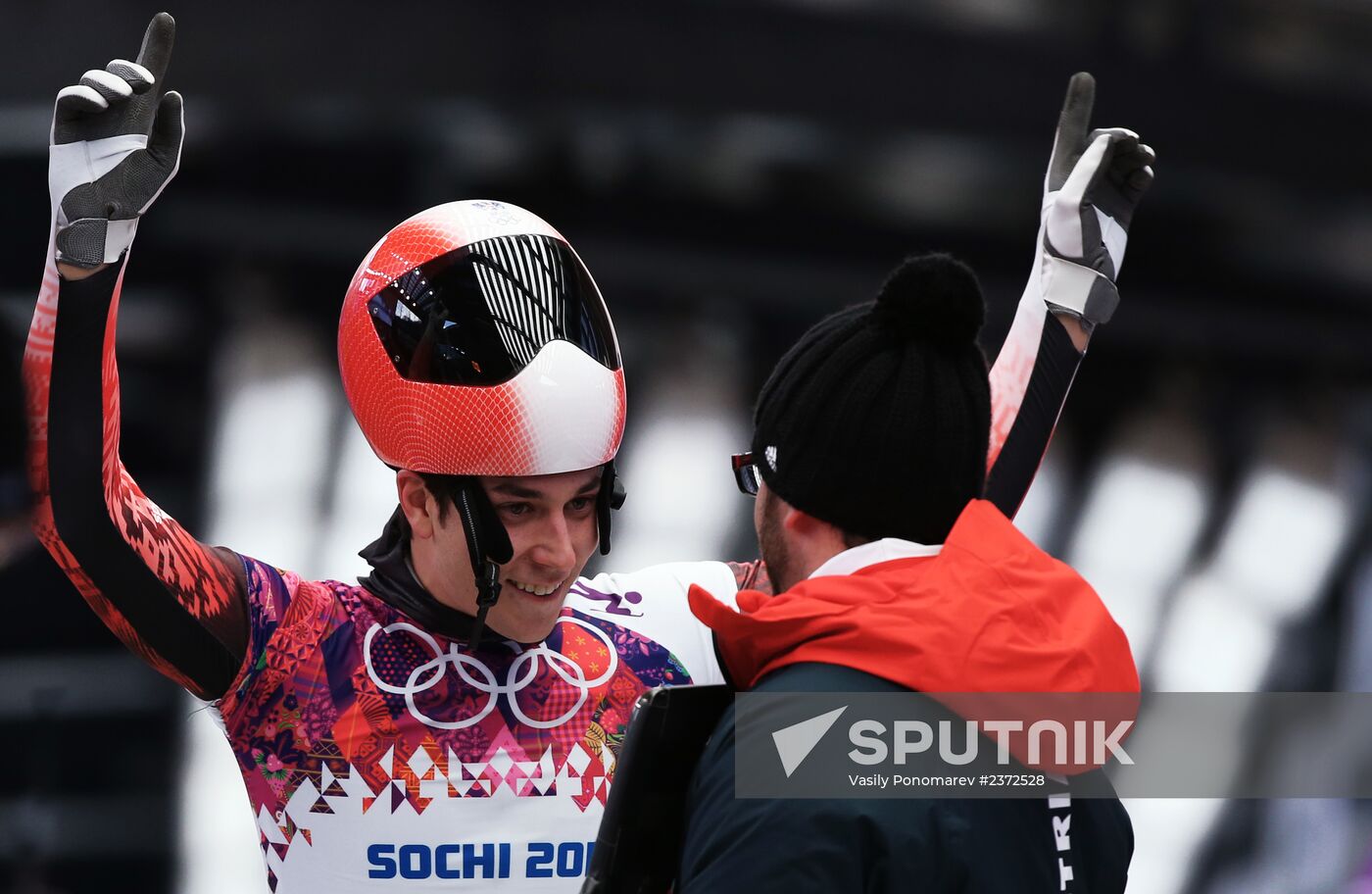 2014 Winter Olympics. Skeleton. Men. Day One