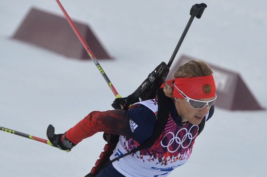 2014 Olympics. Biathlon. Women. Individual race