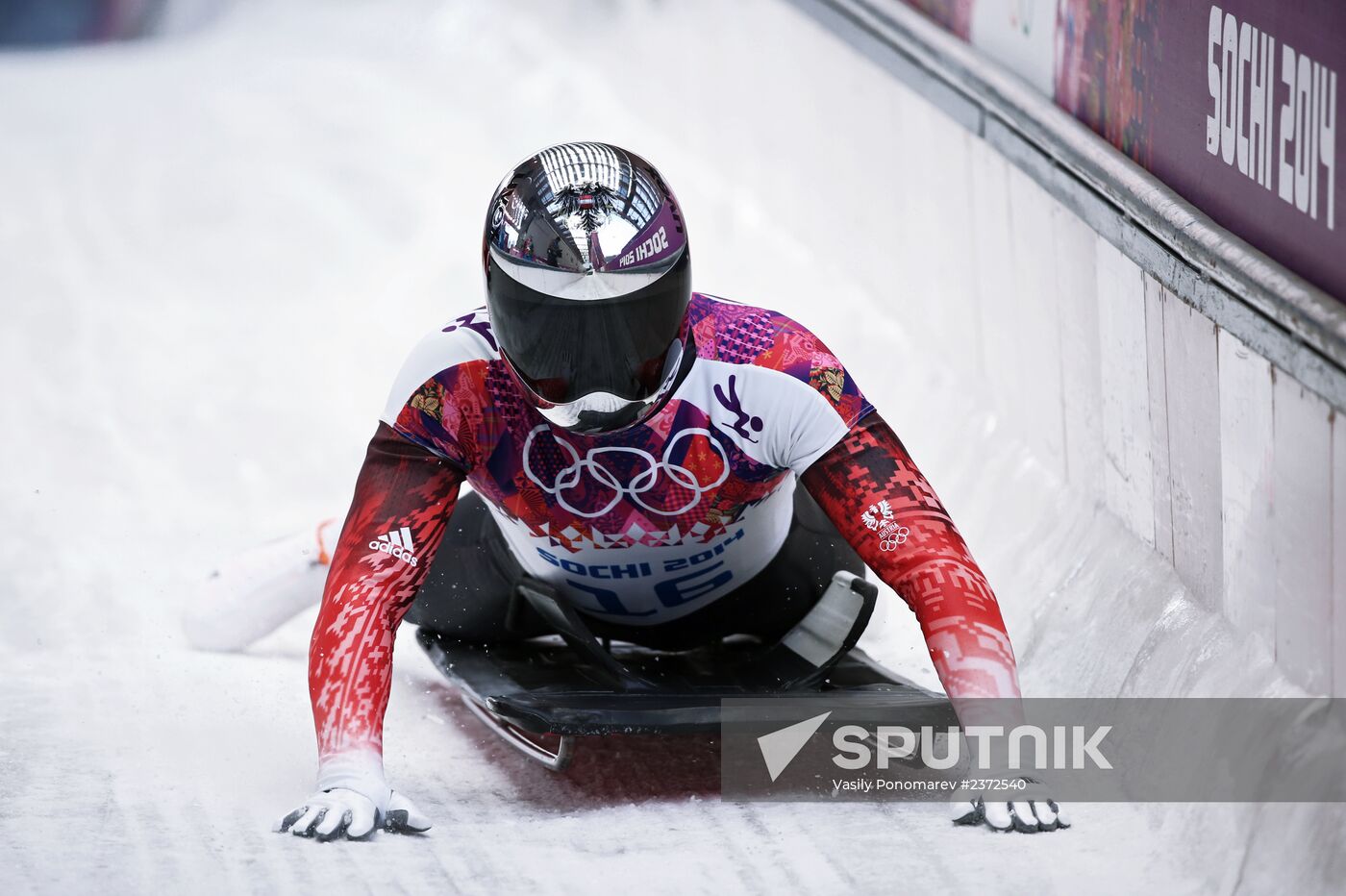 2014 Winter Olympics. Skeleton. Men. Day One