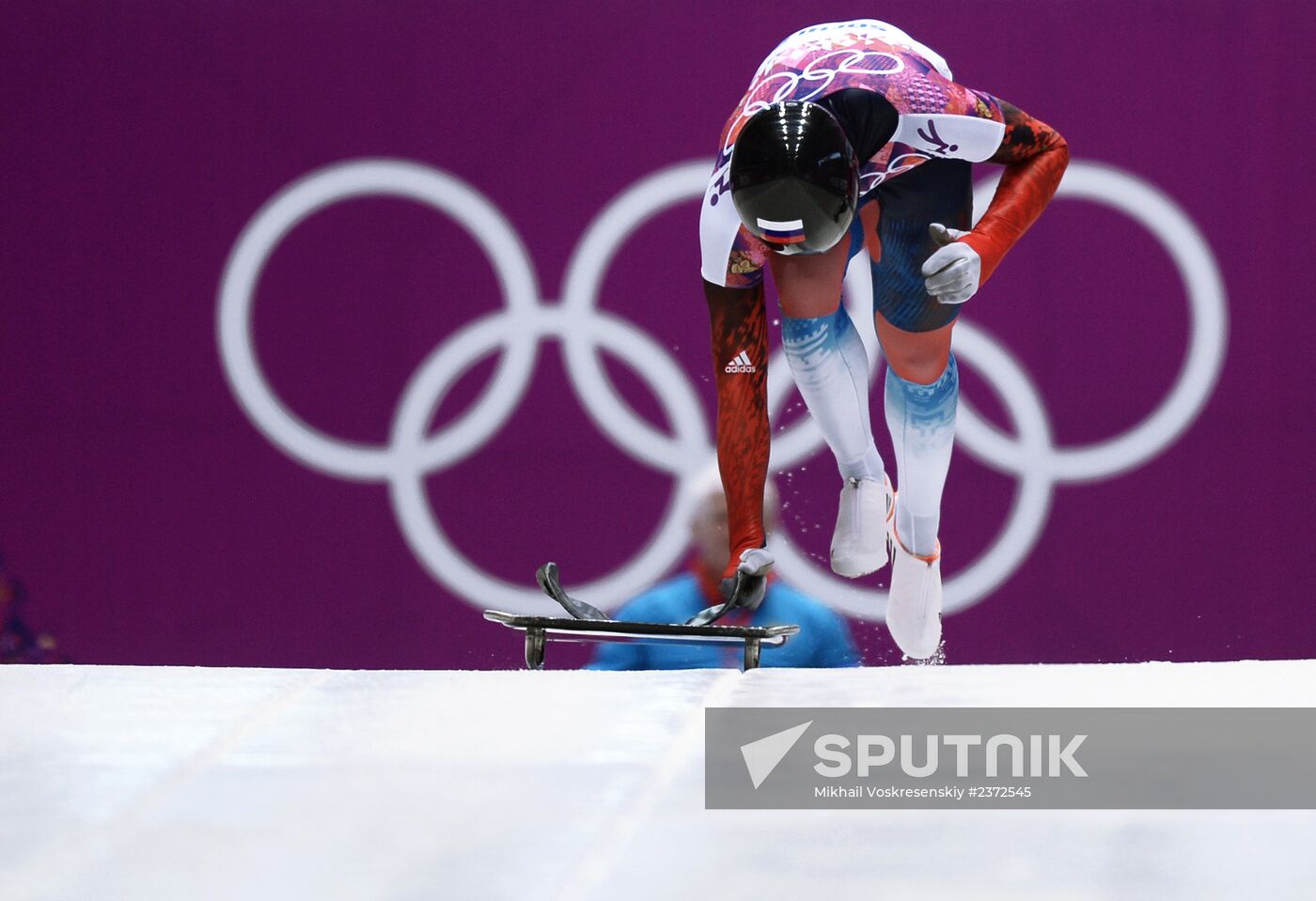 2014 Winter Olympics. Skeleton. Men. Day One