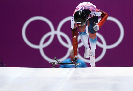 2014 Winter Olympics. Skeleton. Men. Day One