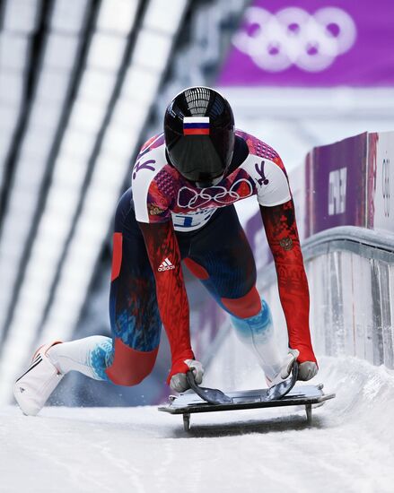 2014 Winter Olympics. Skeleton. Men. Day One