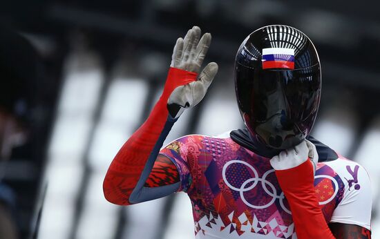 2014 Winter Olympics. Skeleton. Men. Day One