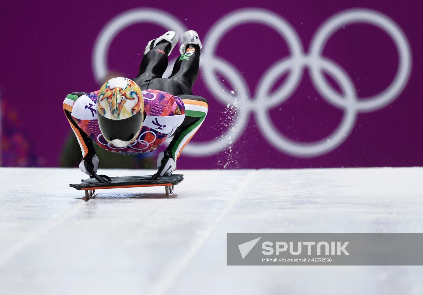 2014 Winter Olympics. Skeleton. Men. Day One