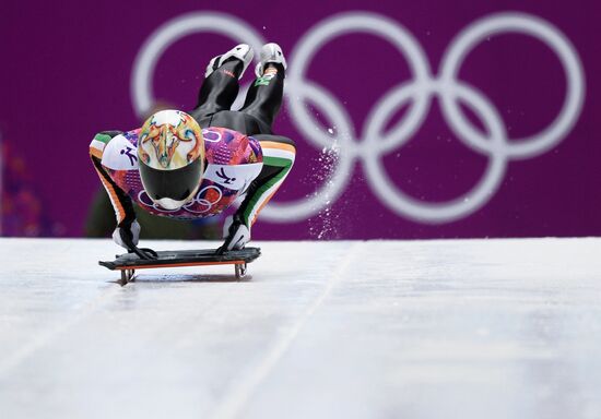 2014 Winter Olympics. Skeleton. Men. Day One