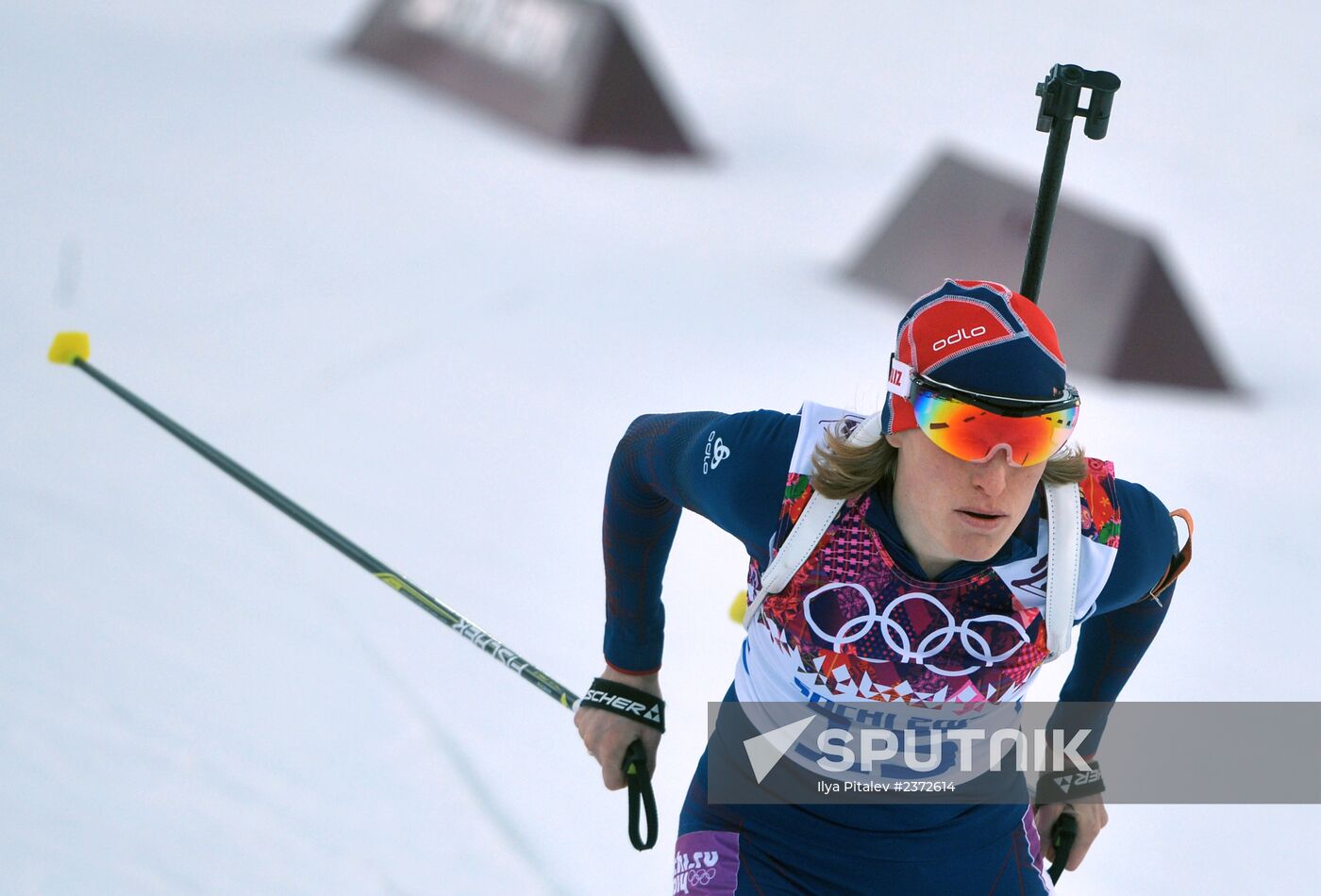 2014 Olympics. Biathlon. Women. Individual race