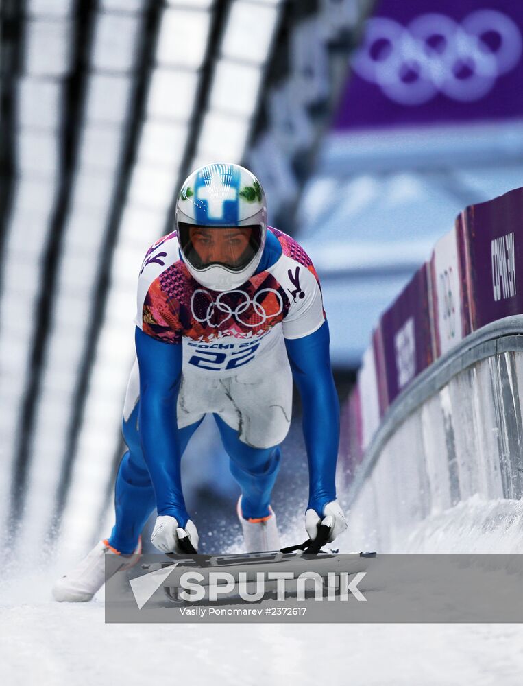 2014 Winter Olympics. Skeleton. Men. Day One