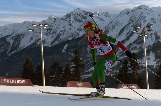 2014 Olympics. Biathlon. Women. Individual race