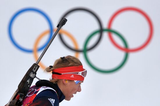 2014 Olympics. Biathlon. Women. Individual race