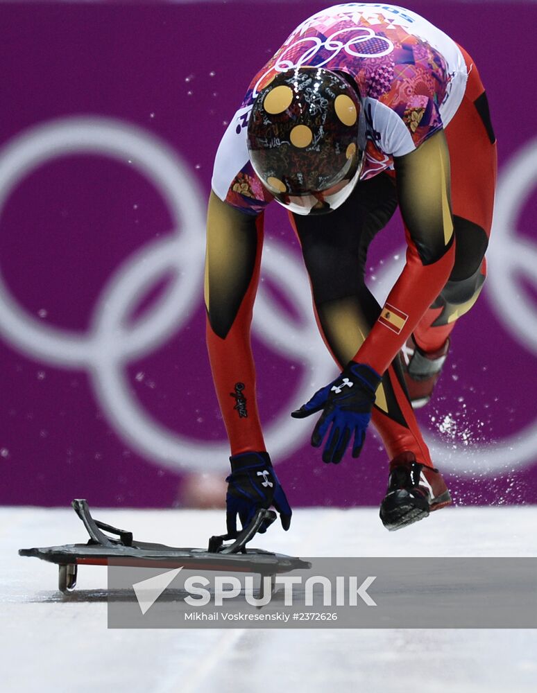 2014 Winter Olympics. Skeleton. Men. Day One