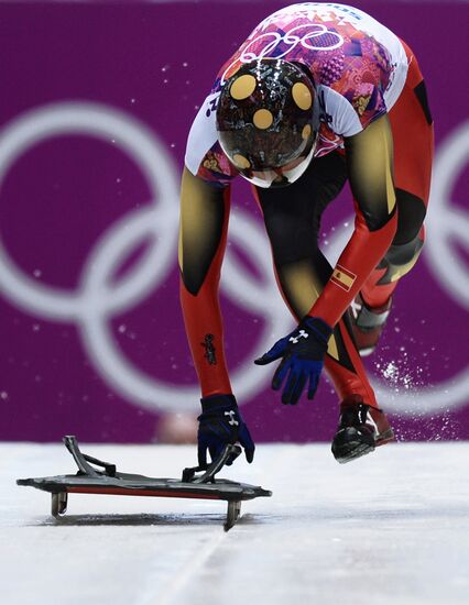 2014 Winter Olympics. Skeleton. Men. Day One