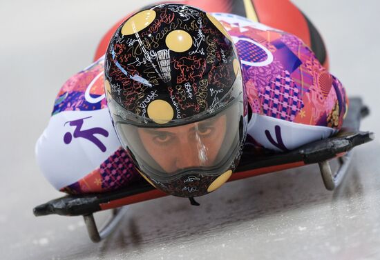 2014 Winter Olympics. Skeleton. Men. Day One