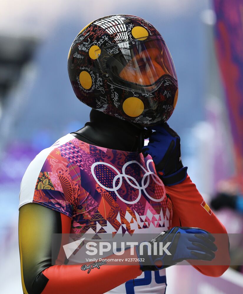 2014 Winter Olympics. Skeleton. Men. Day One