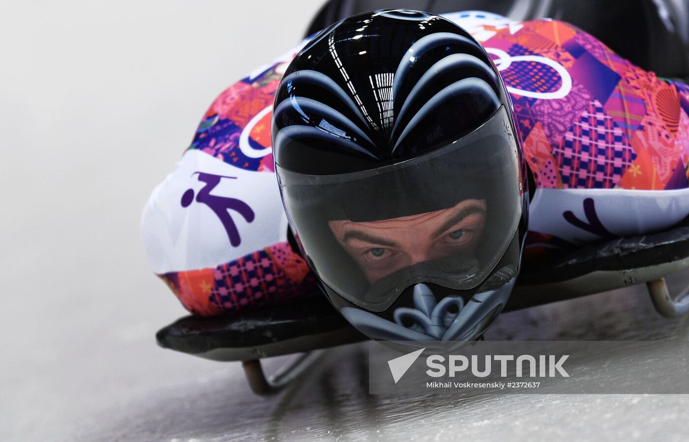 2014 Winter Olympics. Skeleton. Men. Day One