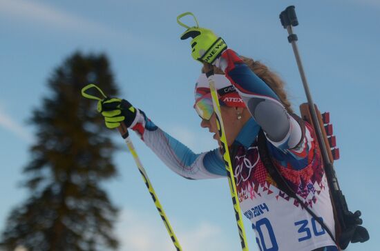 2014 Olympics. Biathlon. Women. Individual race