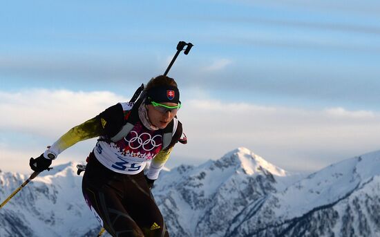 2014 Olympics. Biathlon. Women. Individual race