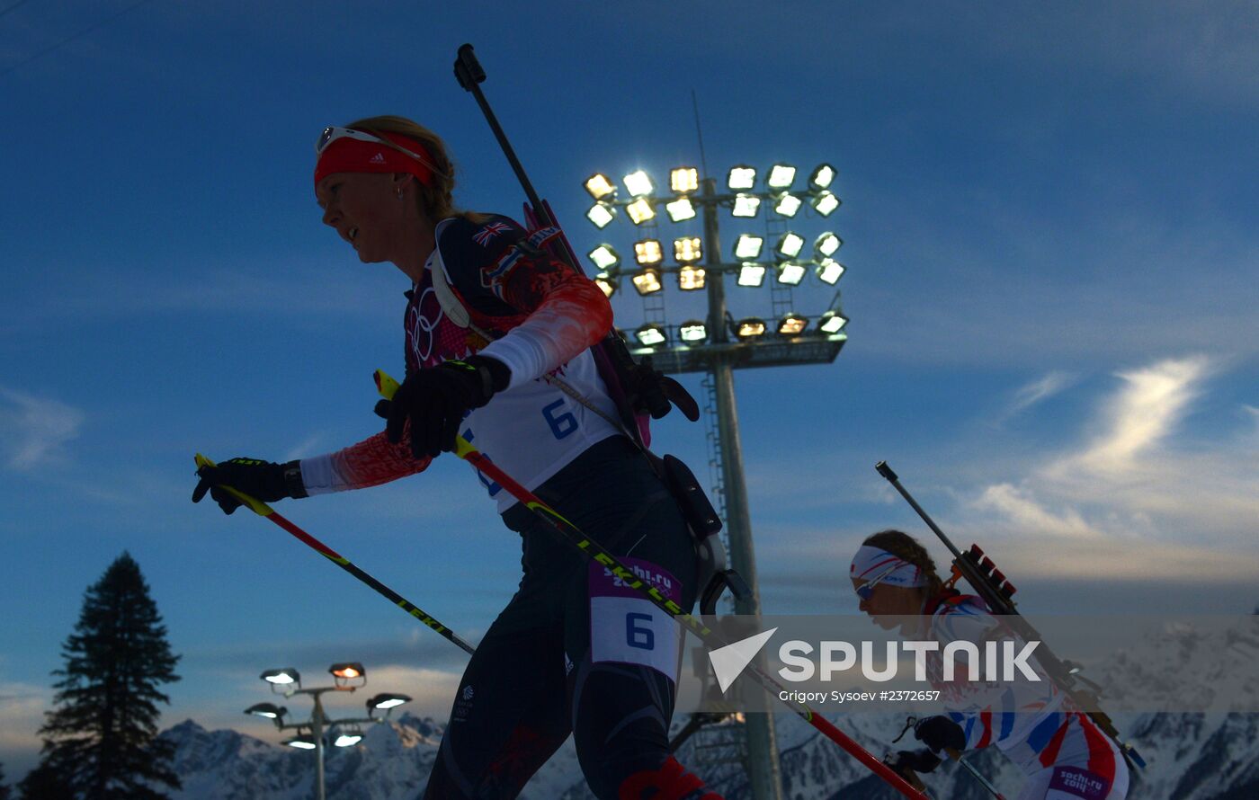 2014 Olympics. Biathlon. Women. Individual race