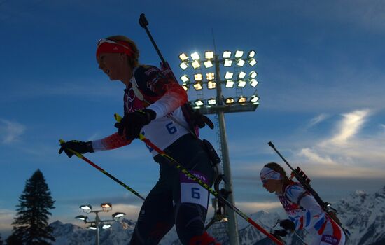 2014 Olympics. Biathlon. Women. Individual race