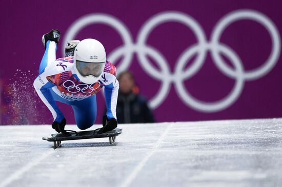 2014 Winter Olympics. Skeleton. Men. Day One