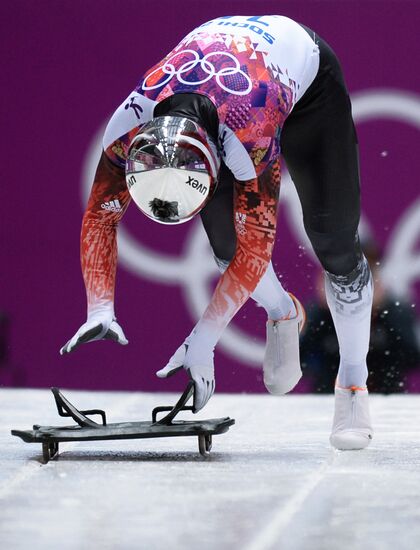 2014 Winter Olympics. Skeleton. Men. Day One