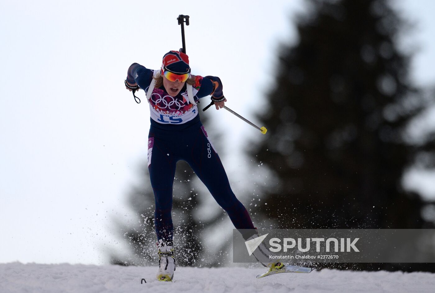 2014 Olympics. Biathlon. Women. Individual race