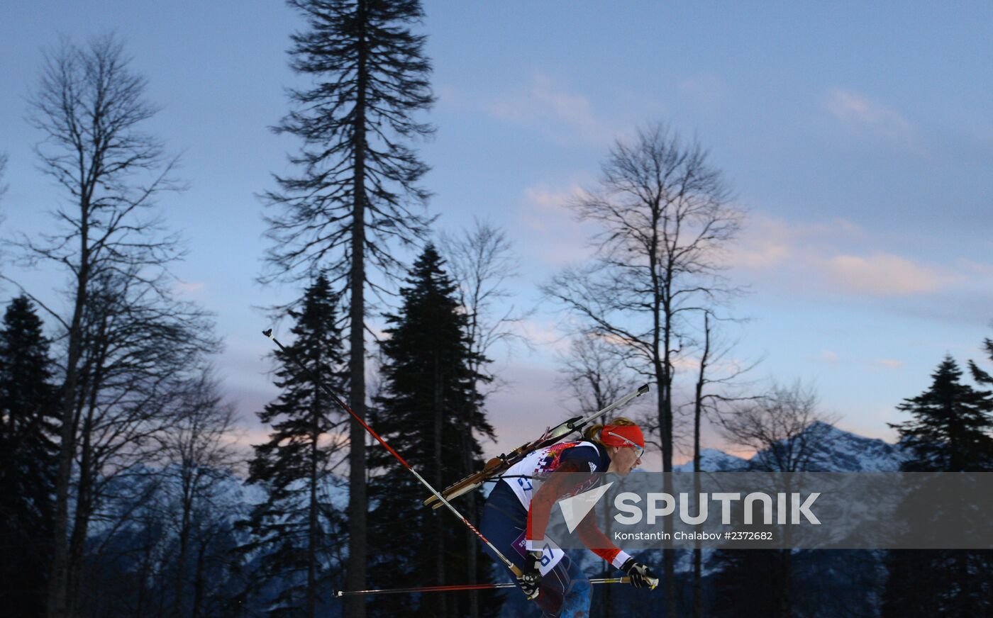 2014 Olympics. Biathlon. Women. Individual race