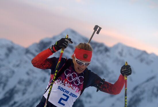 2014 Olympics. Biathlon. Women. Individual race