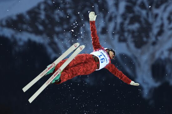 2014 Winter Olympics. Freestyle skiing. Women. Aerials. Qualification