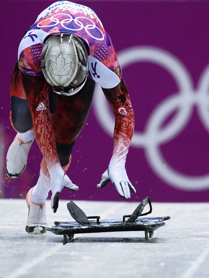 2014 Winter Olympics. Skeleton. Day One