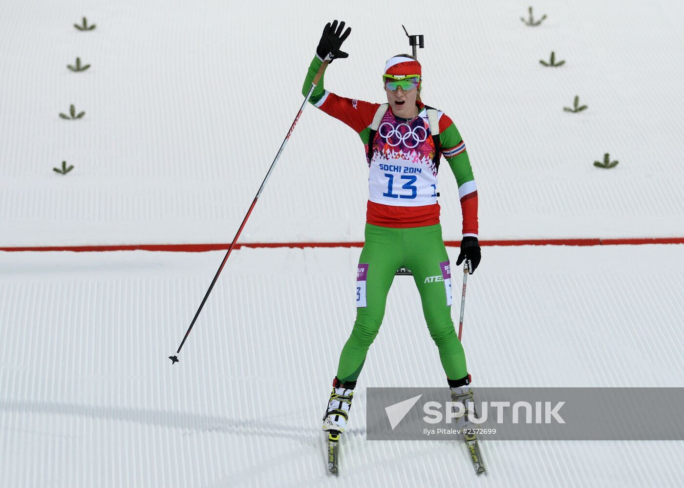 2014 Olympics. Biathlon. Women. Individual race