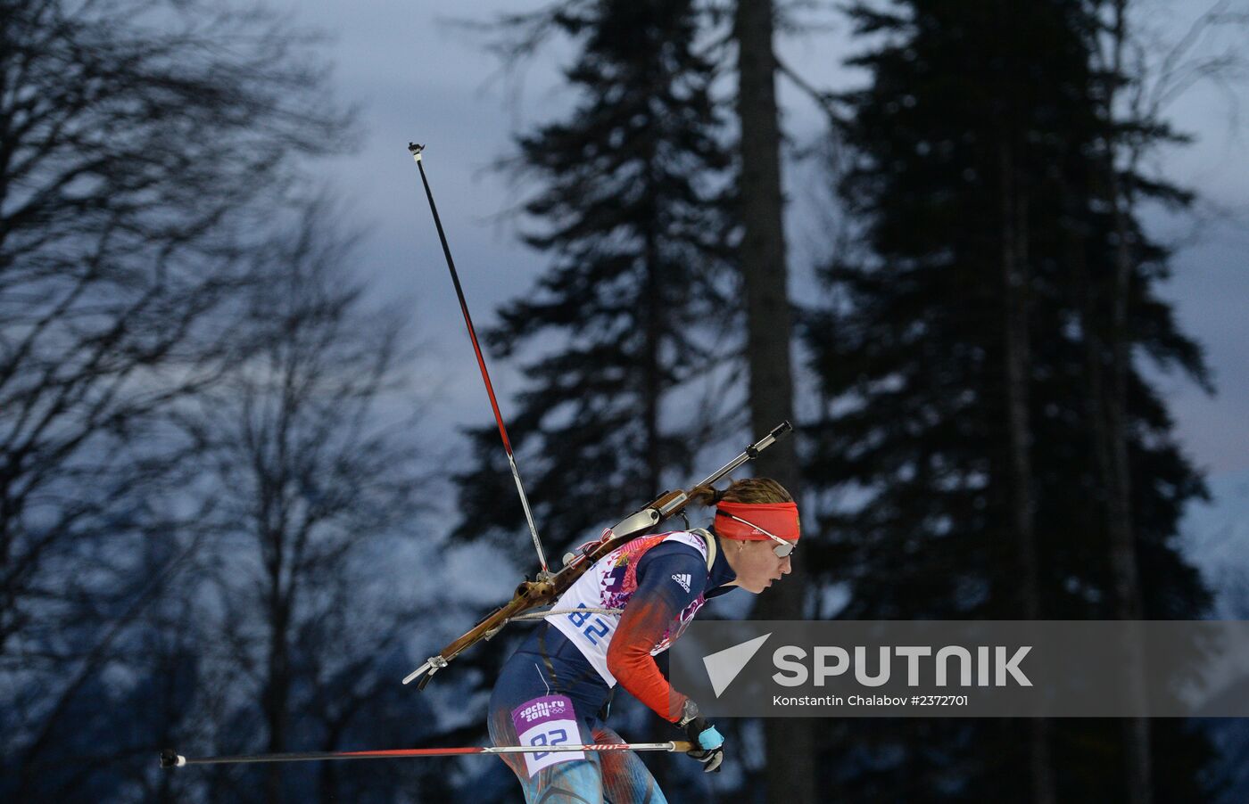 2014 Olympics. Biathlon. Women. Individual race