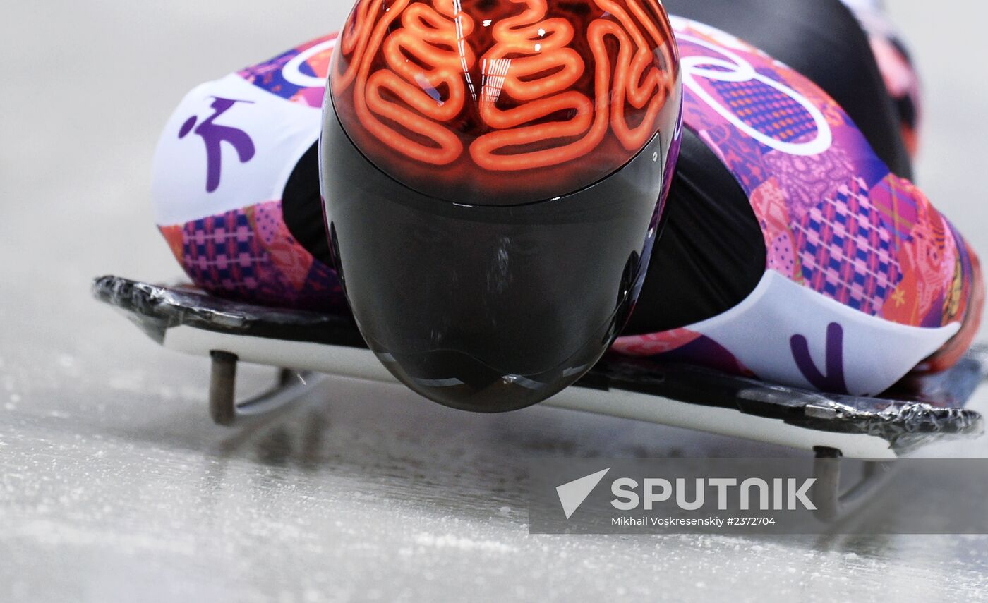 2014 Winter Olympics. Skeleton. Men. Day One