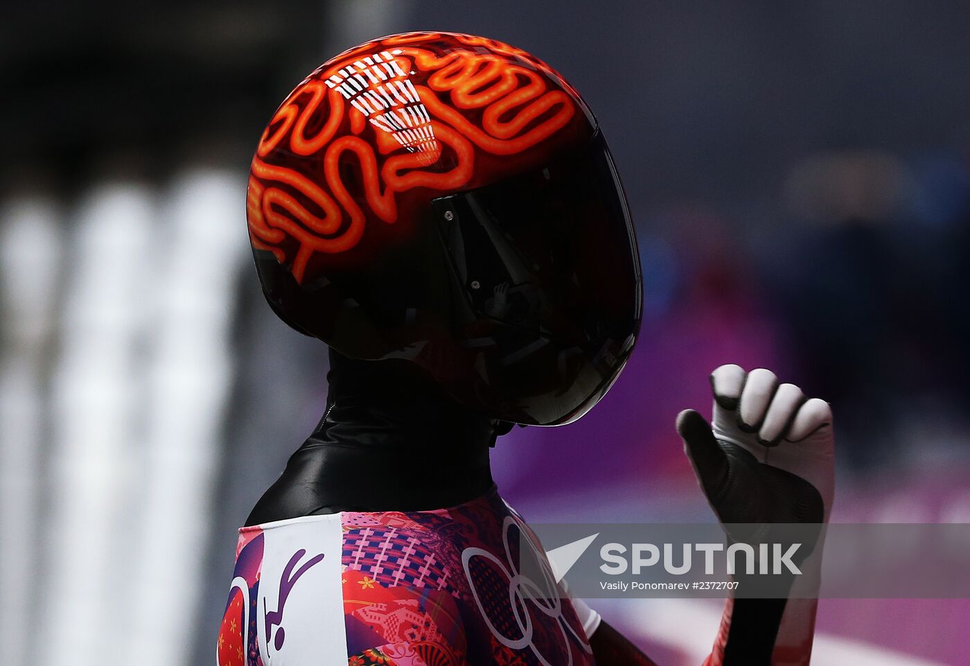 2014 Winter Olympics. Skeleton. Men. Day One