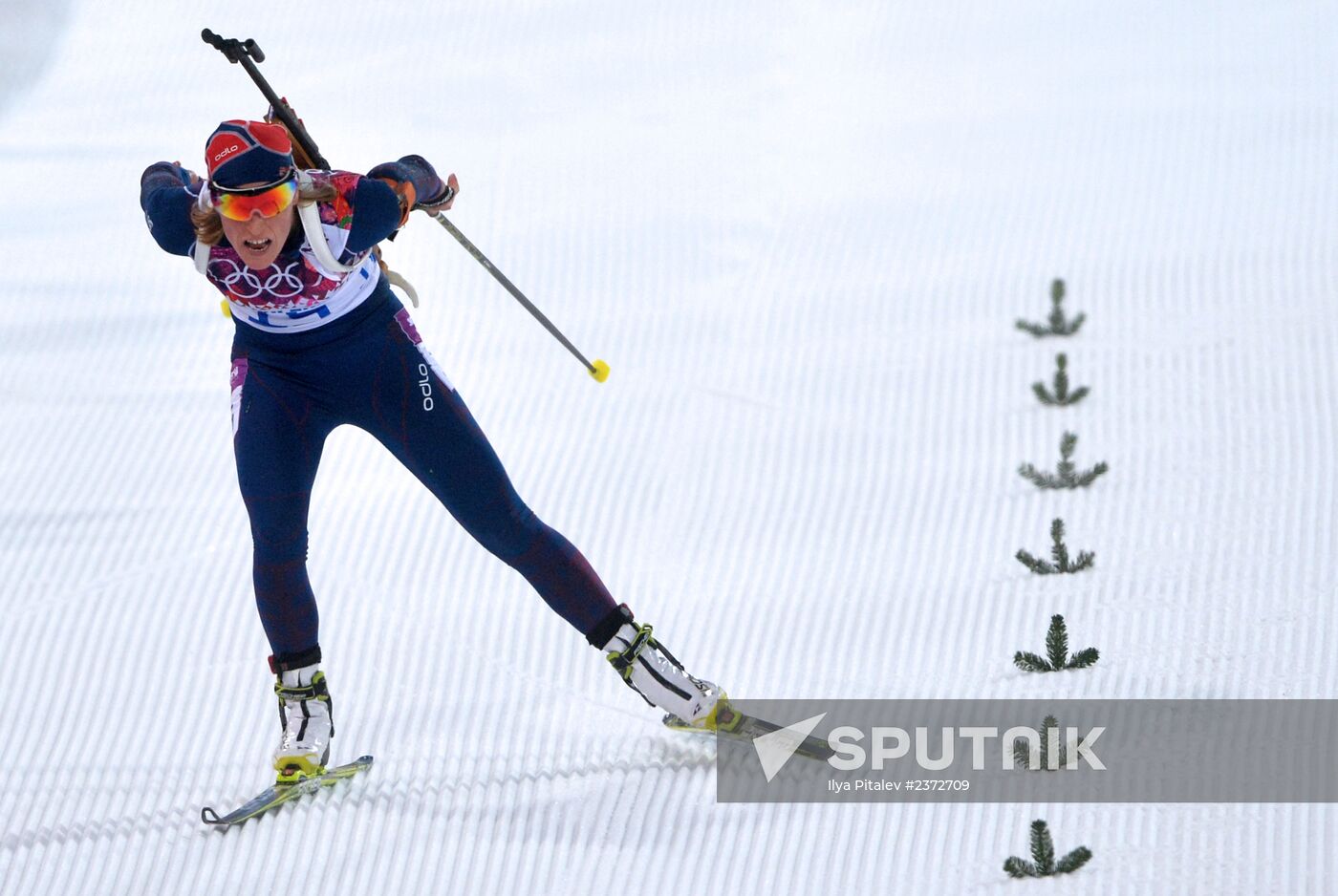 2014 Olympics. Biathlon. Women. Individual race