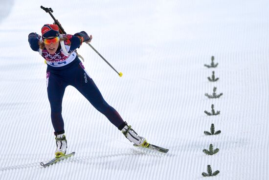 2014 Olympics. Biathlon. Women. Individual race