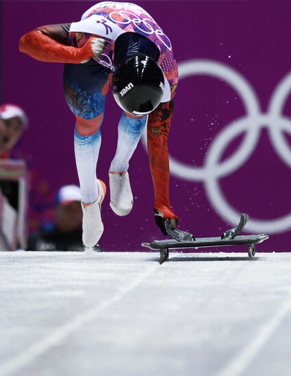 2014 Winter Olympics. Skeleton. Day One