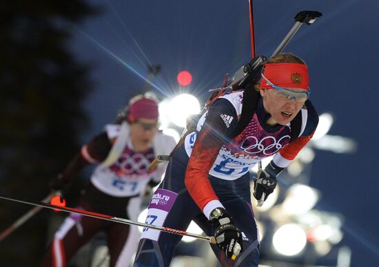 2014 Winter Olympics. Biathlon. Women. Individual race