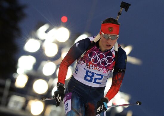 2014 Winter Olympics. Biathlon. Women. Individual race