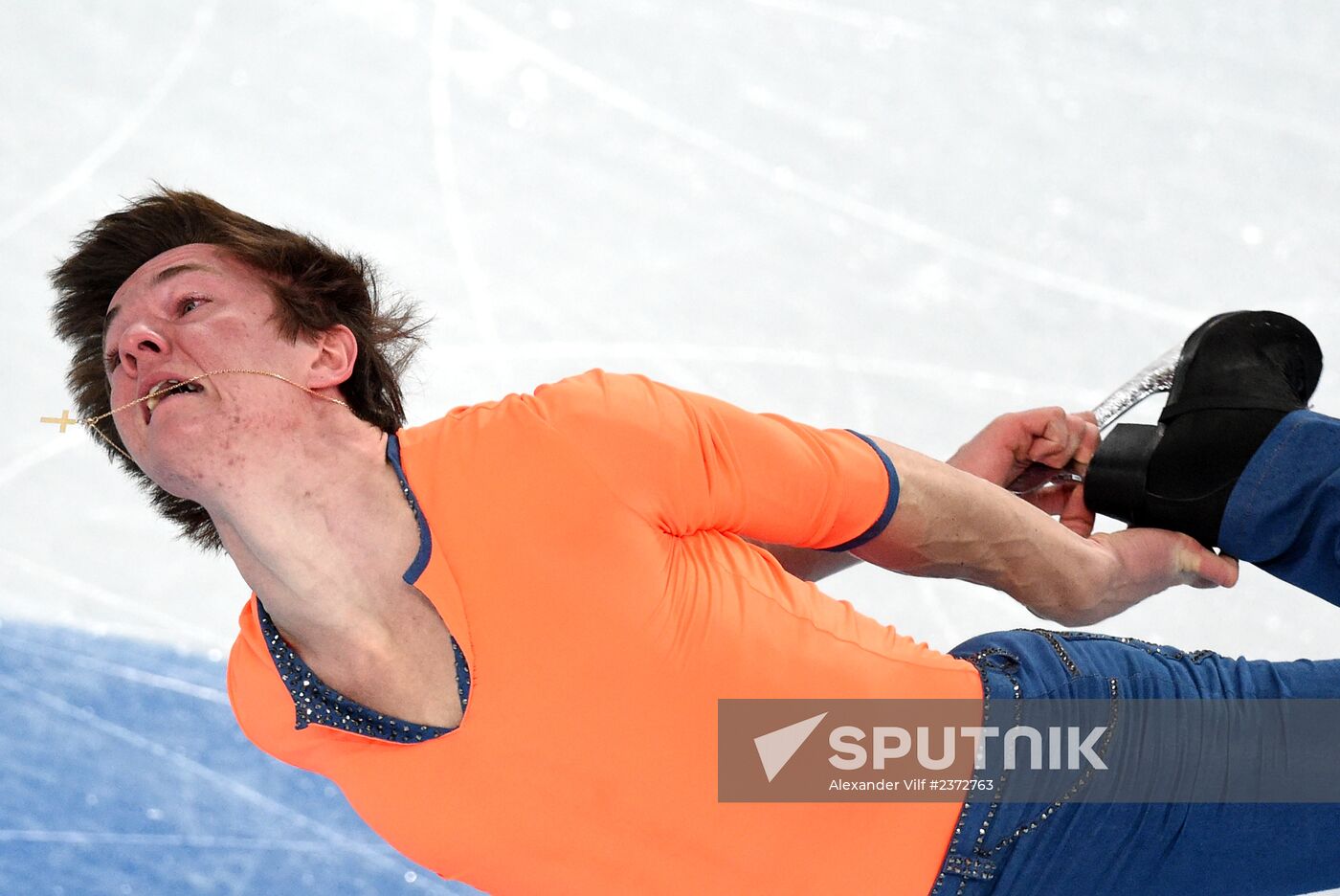 2014 Winter Olympics. Figure skating. Men’s singles. Free skating